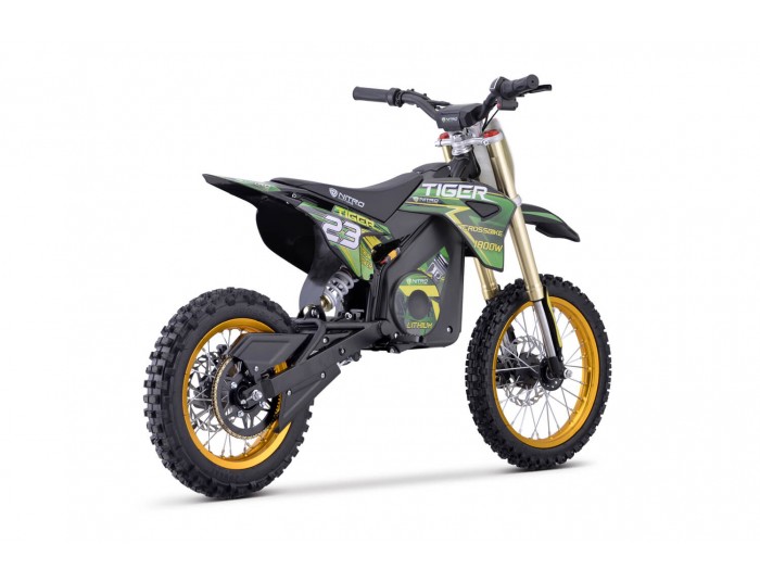 Tiger 1800W 48V Elektro Cross Bike Kinder Motorrad Neodym-Magnetmotor Lithium-Ionen 14/12