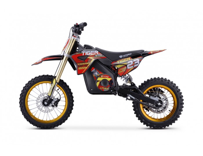 Tiger 1800W 48V Elektro Cross Bike Kinder Motorrad Neodym-Magnetmotor Lithium-Ionen 14/12
