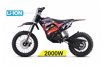 Tiger VX 2000W 60V LI-ION Electric Dirt Bike Kids Motorbike 14/12
