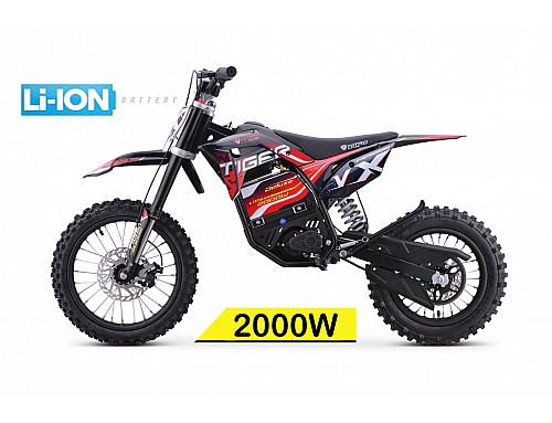 Tiger VX 2000W 60V LI-ION Moto Électrique Cross 14/12