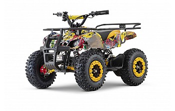 Torino 1200W 48V Electric Quad Bike on L Profile Tyres Graffiti Colors
