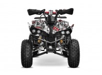 Warrior 1000W 48V XXL Elektriska 4-hjuling Quad for Barn Färger Graffiti