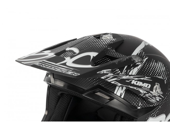 Kimo Bro V2 - motocross helmet for children and teenagers - Black