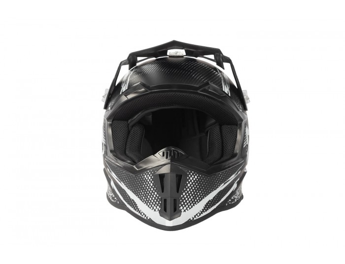 Kimo Bro V2 - motocross helmet for children and teenagers - Black