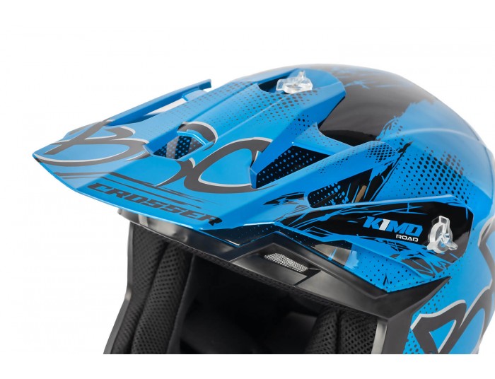 Kimo Bro V2 - Motocross-Helm für Kinder und Jugendliche - Blau