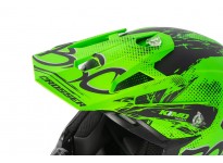 Kimo Bro V2 - motocross helmet for children and teenagers - Green