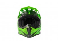 Kimo Bro V2 - motocross helmet for children and teenagers - Green