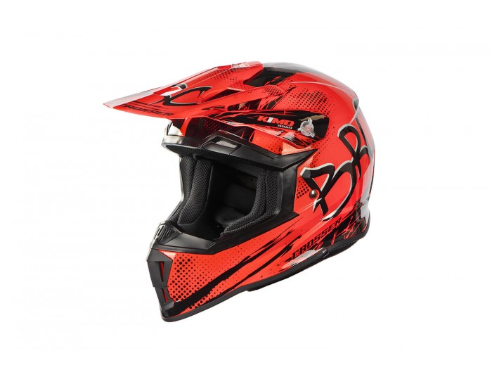 Kimo Bro V2 - Motocross-Helm für Kinder und Jugendliche - rot
