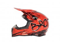 Kimo Bro V2 - Motocross-Helm für Kinder und Jugendliche - rot
