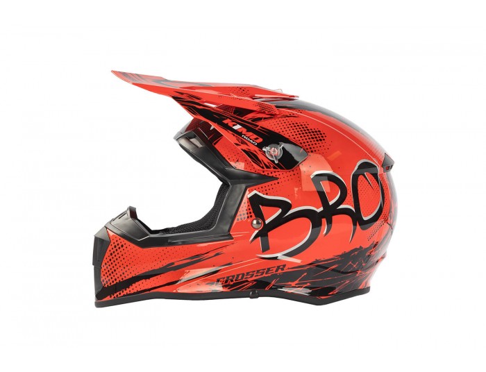 Kimo Bro V2 - Motocross-Helm für Kinder und Jugendliche - rot