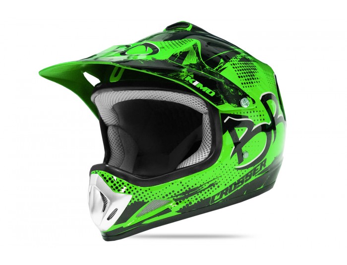 Kimo Bro - casque de motocross pour enfants et adolescents - Vert