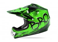 Kimo Bro - Motocross-Helm für Kinder und Jugendliche - Grün
