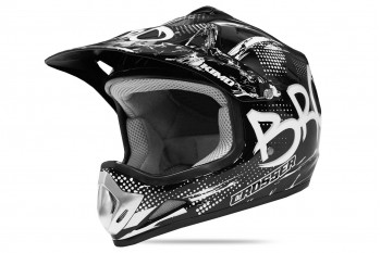 Kimo Bro - Motocross-Helm für Kinder und Jugendliche - Schwarz