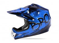 Kimo Bro - motocross helmet for children and teenagers - Blue