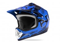 Kimo Bro - casque de motocross pour enfants et adolescents - Bleu