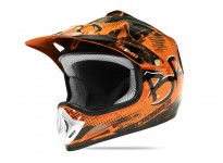 Kimo Bro - Motocross-Helm für Kinder und Jugendliche - Orange