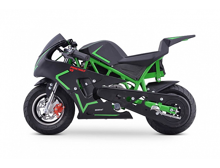 Rocket VX 500W 36V Elektryczny Pocket Bike Mini Ścigacz