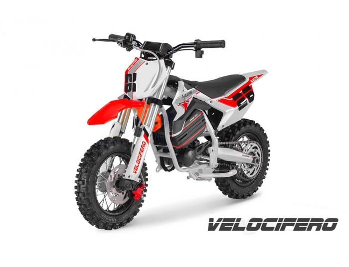 Velocifero 1000W 60V LI-ION Mini Moto Électrique Cross Enfant moteur à aimant néodyme Lithium-Ion 48V 13Ah 12/10
