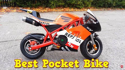 Revue vidéo sur PS50 Rocket Sport 50cc Pocket Bike Mini Moto Racing