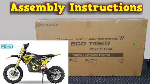 Instructions vidéo pour assembler Tiger 1100W 36V LI-ION Mini Moto Électrique Cross Enfant