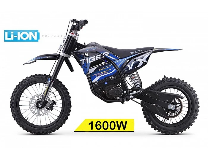 Tiger VX 1600W 48V LI-ION Electric Dirt Bike Kids Motorbike Big Wheels 14/12