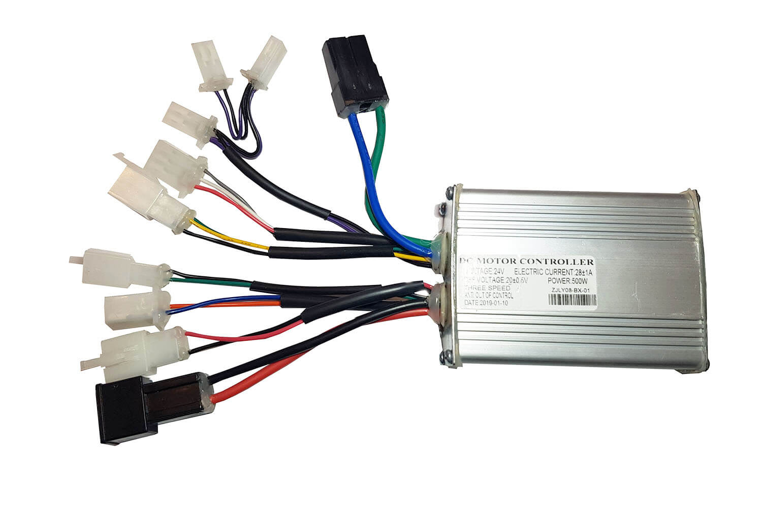 Contrôleur Moteur Brossé 24V 500W Pour Vélo Électrique – Régulateur Vitesse 1-4V, Compatible Scooter