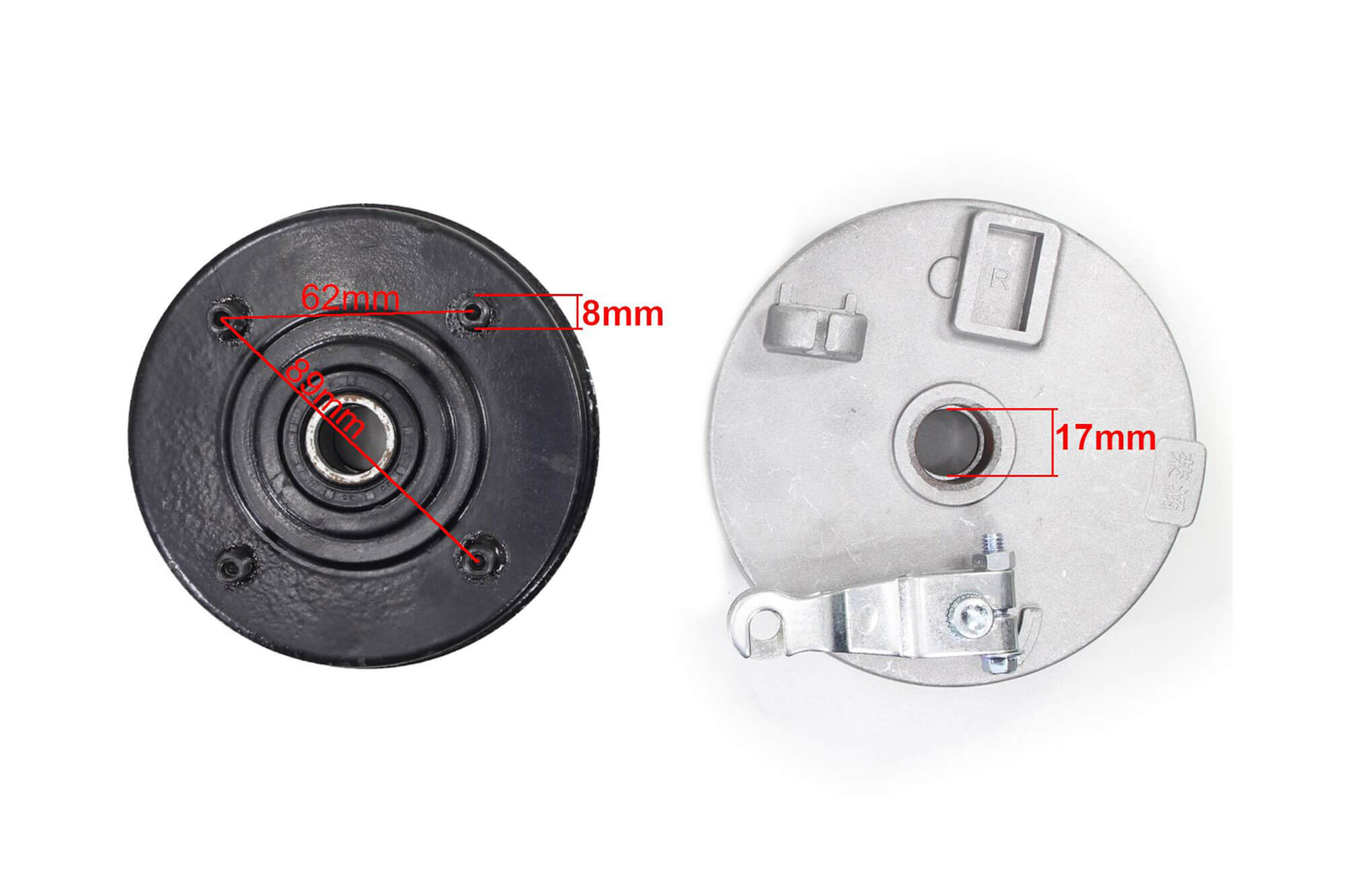 Piasta koła z hamulcem bębnowym do 110, 125, Elektrycznego Mini Quada