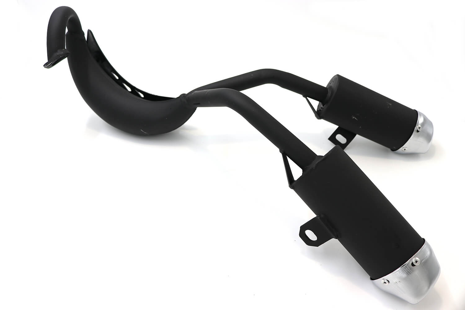 Silencieux D’échappement Universel Pour Mini Moto 49cc, Noir Mat, Neuf