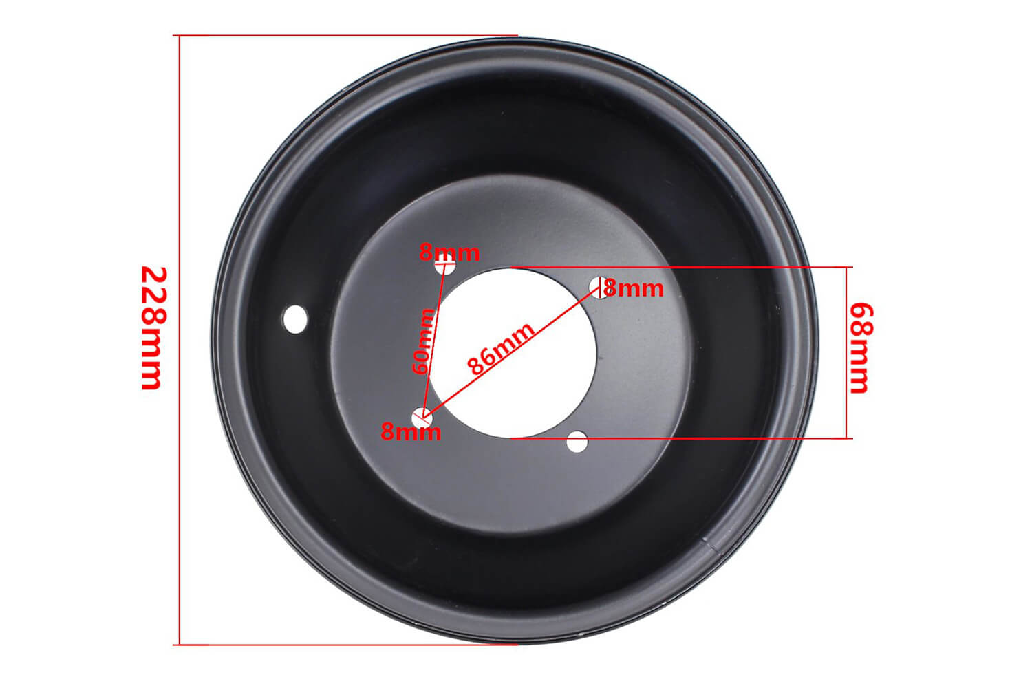 Jante avant 8 pouces pour 110, 125, électrique quad
