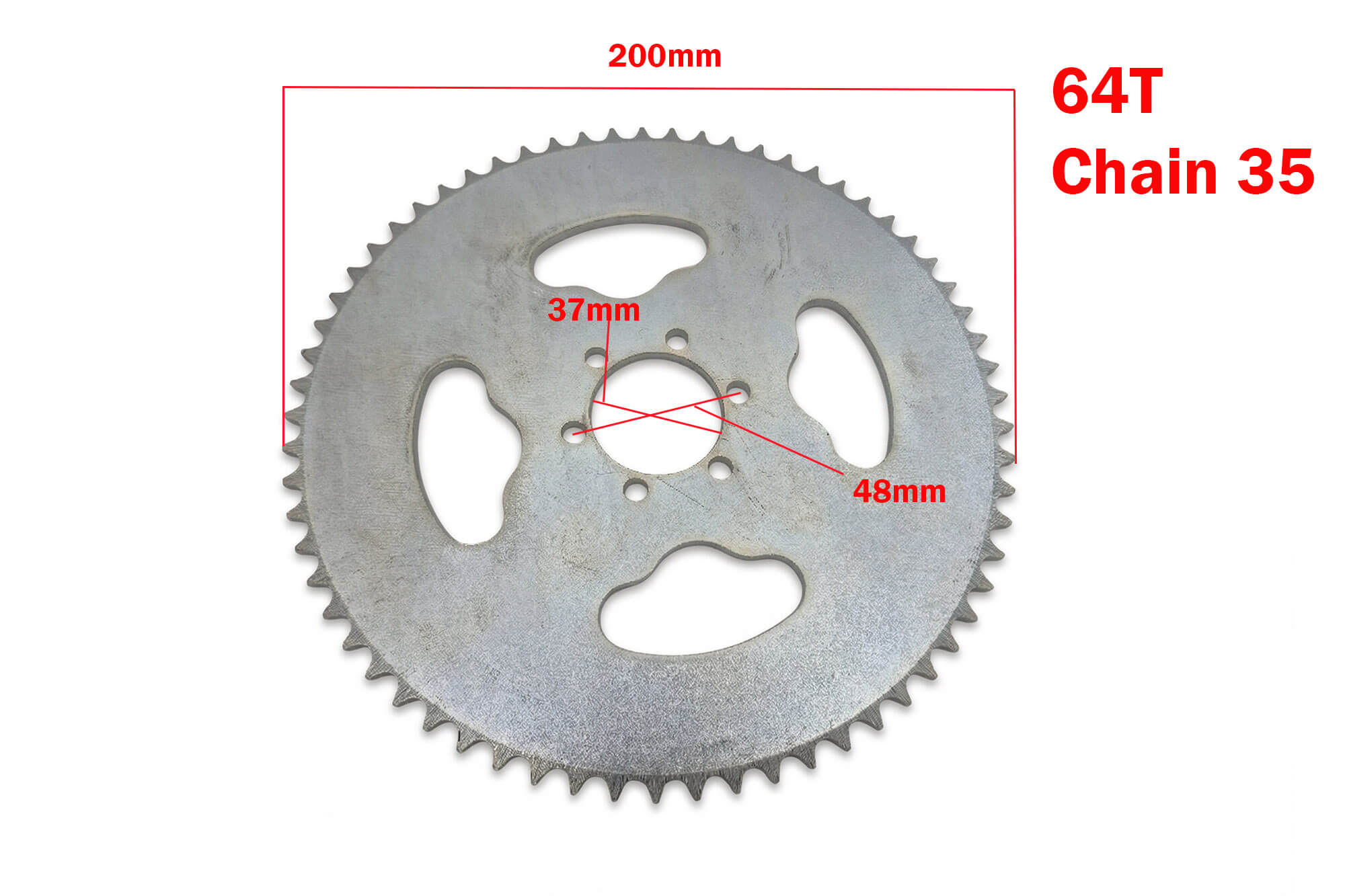 Bakre kedjehjul till GoKid Buggy (kedja 35) från Nitro Motors