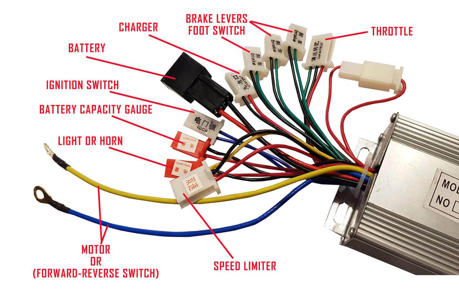 Contrôleur pour moteur électrique 1000W - 36V - Motocross, Quad, Pocket Bike