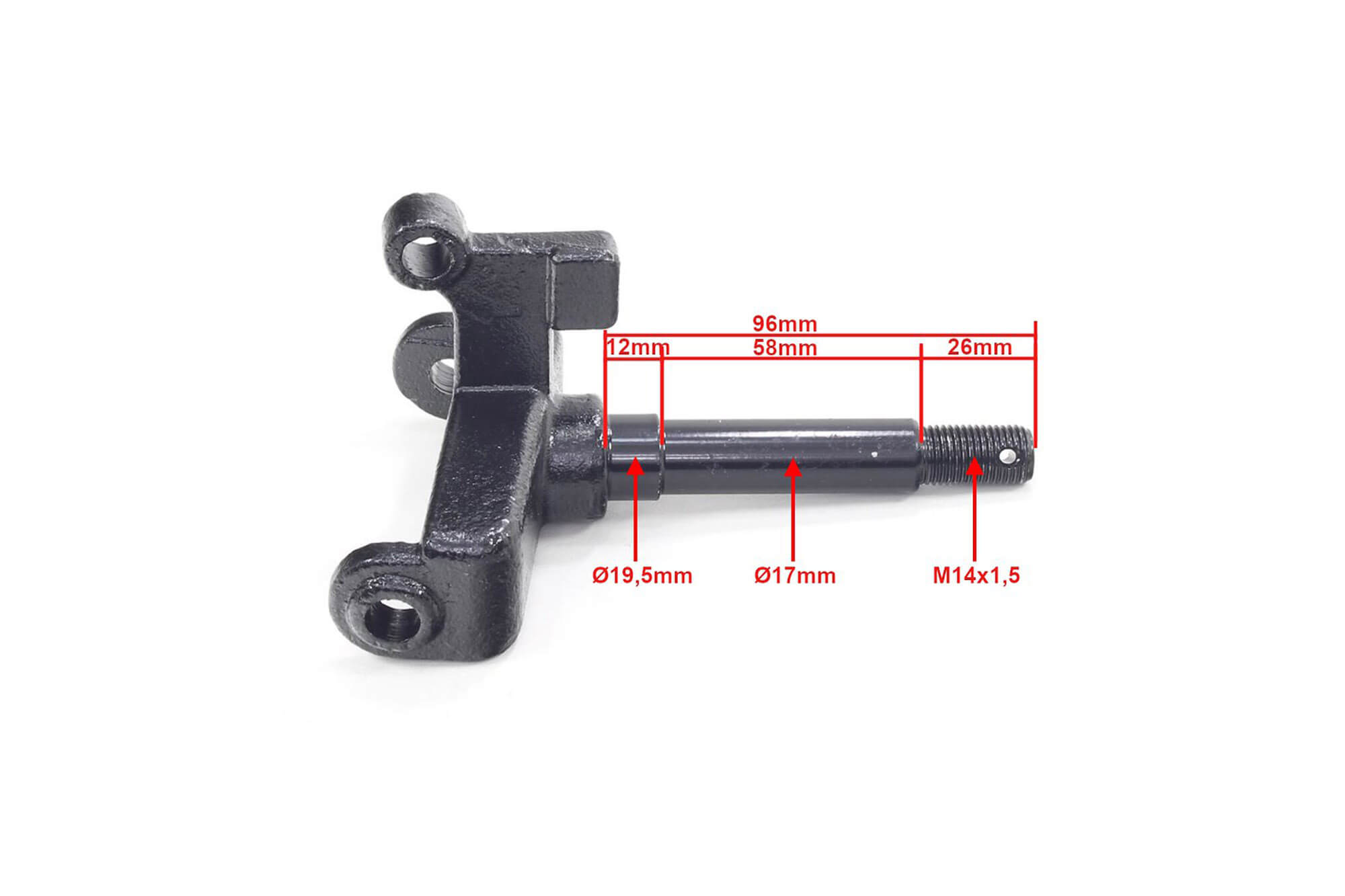 Achsschenkel links für 125, 150, 180, Elektro Quad Bike