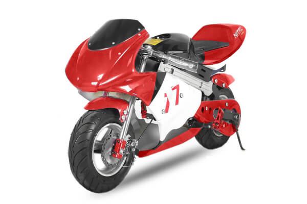 Moto Eléctrica Skateflash Pocket Bike Red